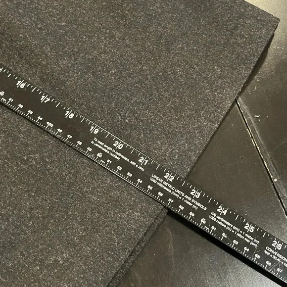 🍀2/$22 Vintage Wool Charcoal Gray Pencil Mini Career Skirt Womens size 6 - Picture 10 of 11